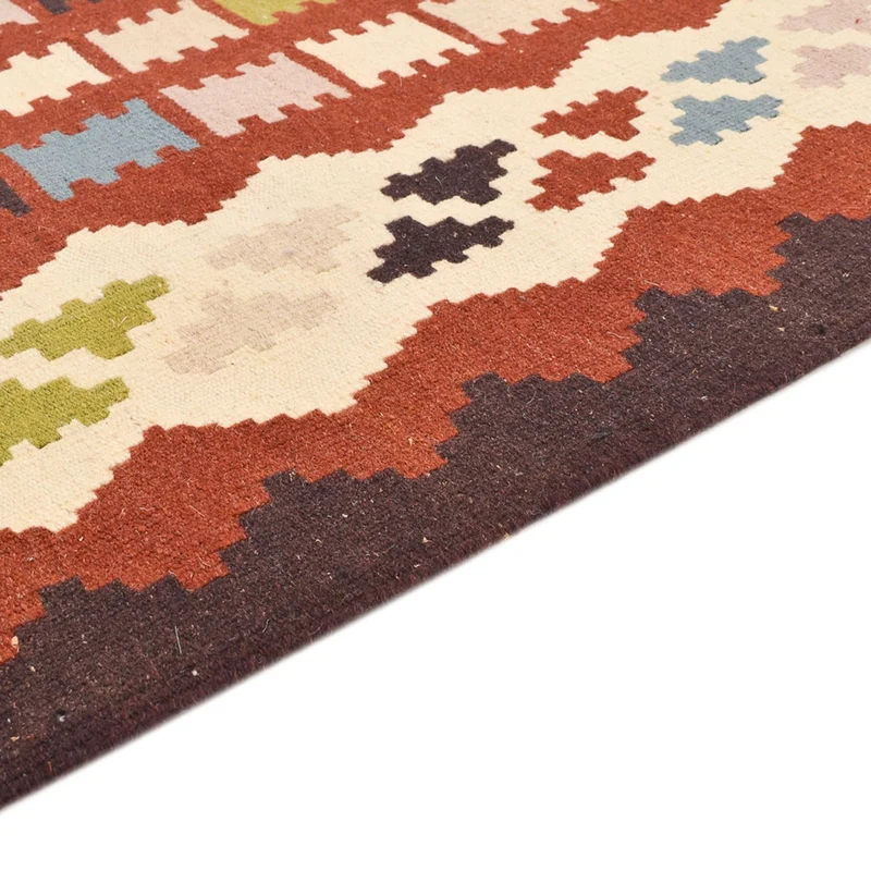 Kelim Fars Teppich 100x150cm - mehrfarbig