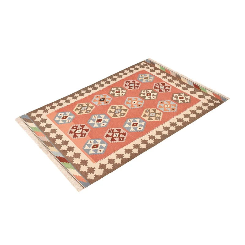 Kelim Fars Teppich 100x146cm - mehrfarbig