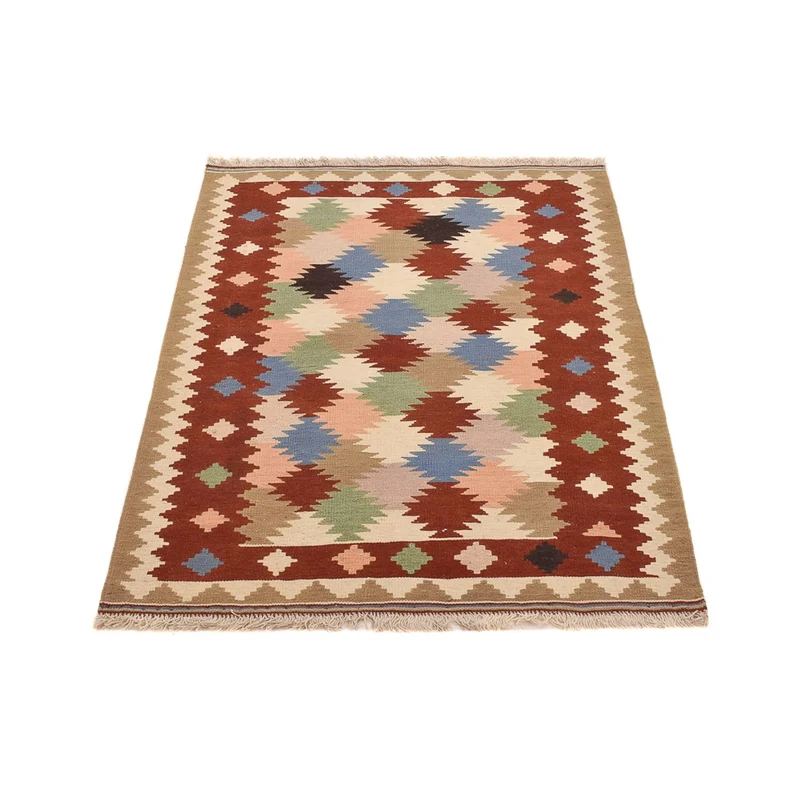 Kelim Fars Teppich 100x146cm - mehrfarbig