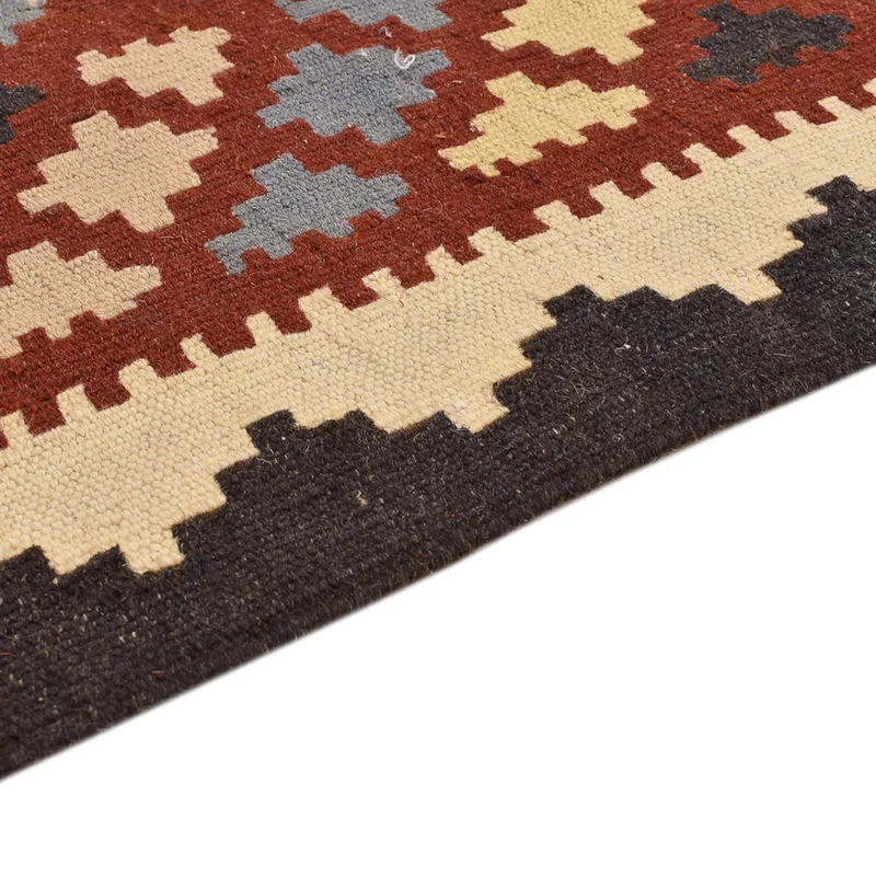Kelim Fars Teppich 102x146cm - mehrfarbig