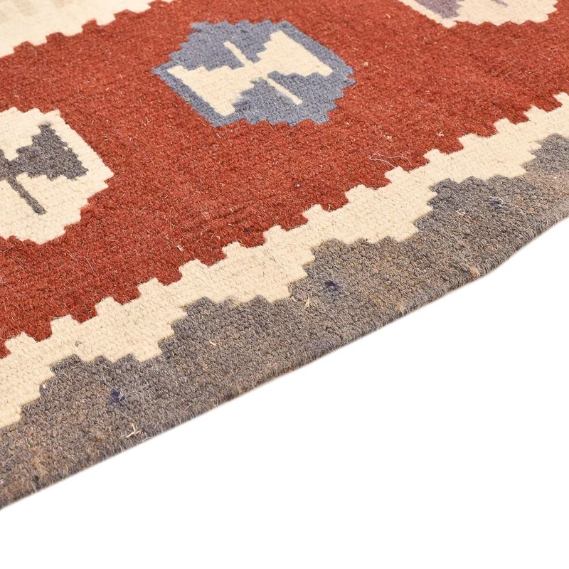 Kelim Fars Teppich 102x146cm - mehrfarbig