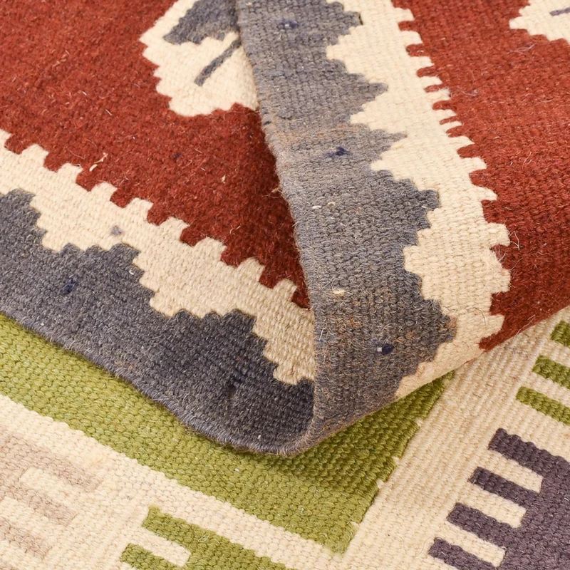 Kelim Fars Teppich 102x146cm - mehrfarbig