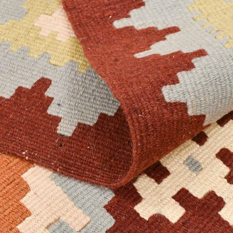 Kelim Fars Teppich 100x148cm - mehrfarbig