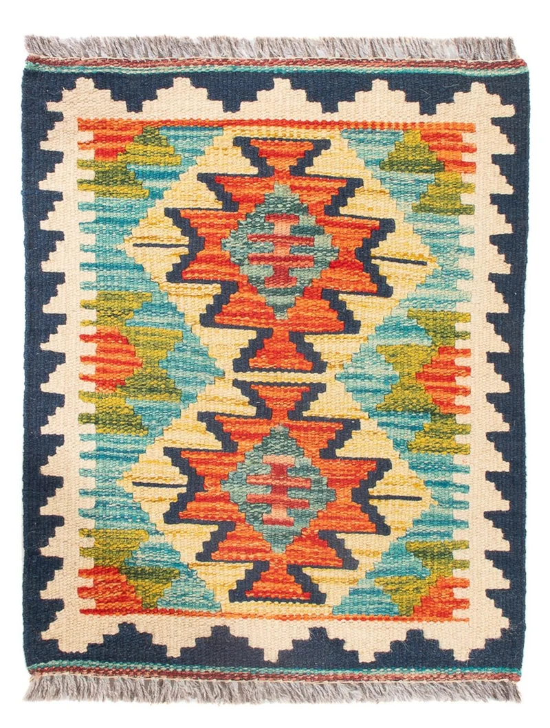Kelim Teppich - Splash - 40 x 60 cm - mehrfarbig