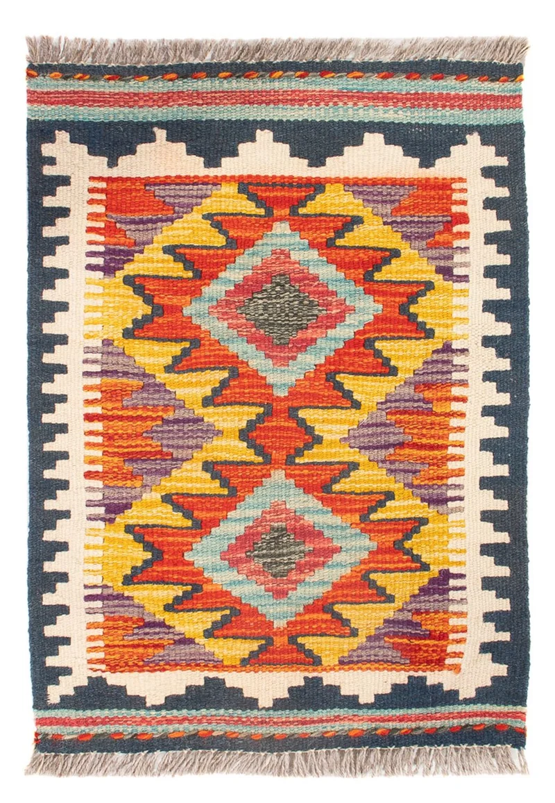 Kelim Maimene Teppich 40x60cm - mehrfarbig