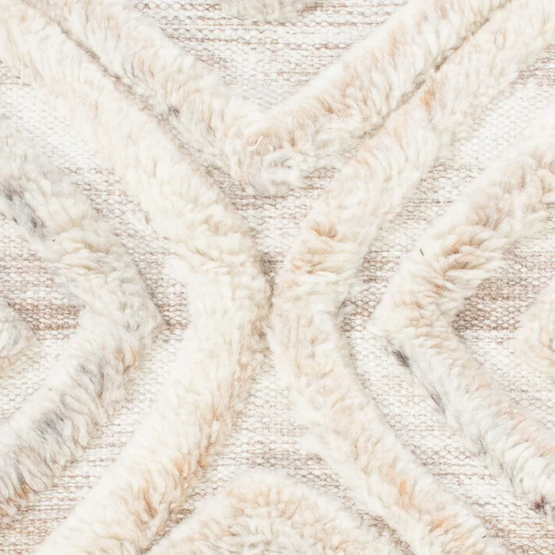 Wollteppich - 60 x 90 cm - beige