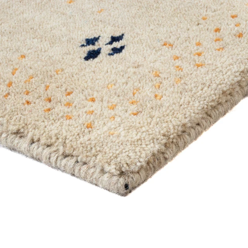 Loribaft Loom Teppich 60x90cm - Wollteppich - beige