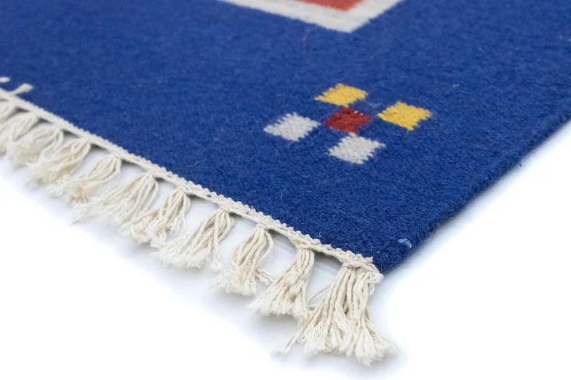 Kelim Modern Teppich 140x200cm - rot