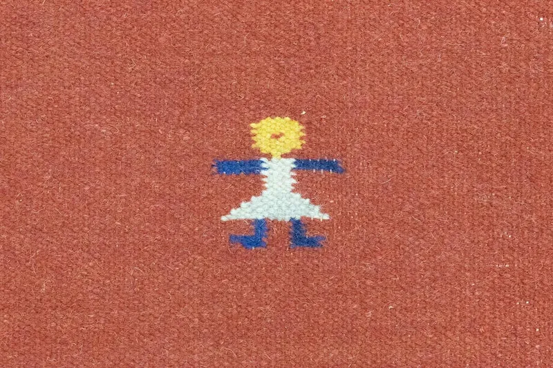 Kelim Modern Teppich 140x200cm - orange