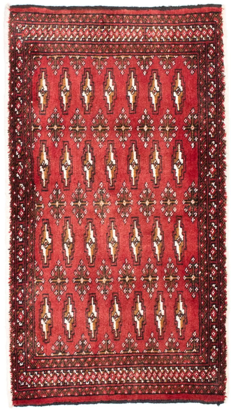 Turkaman Teppich 50x100cm - Orientteppich - rot