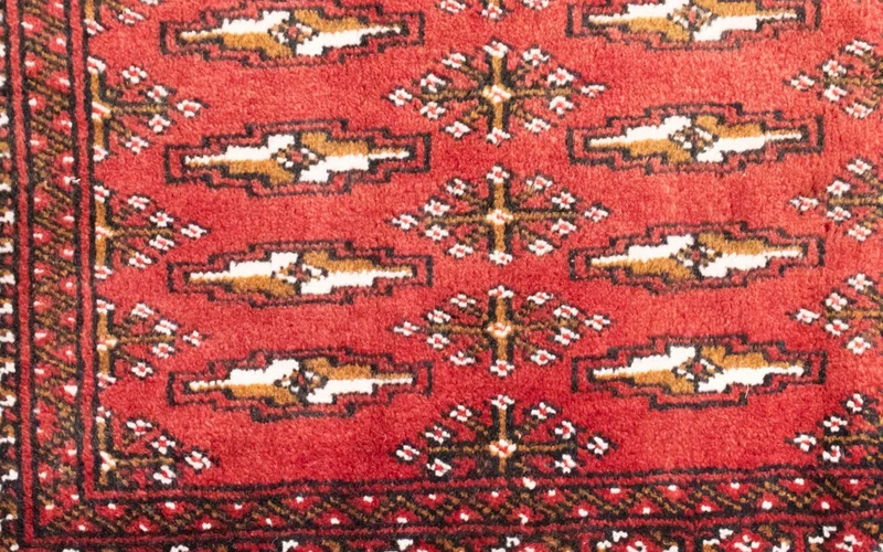 Turkaman Teppich 50x100cm - Orientteppich - rot
