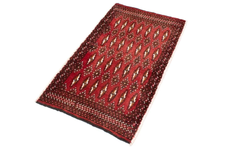 Turkaman Teppich 50x100cm - Orientteppich - rot