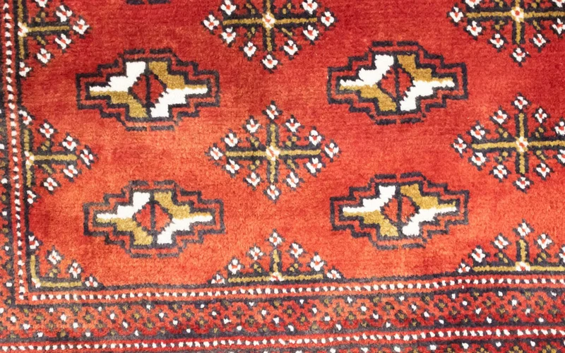 Turkaman Teppich 50x100cm - Orientteppich - rot