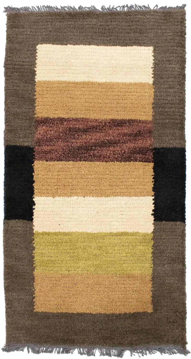 Nepal Teppich 70x140cm - Wollteppich - mehrfarbig