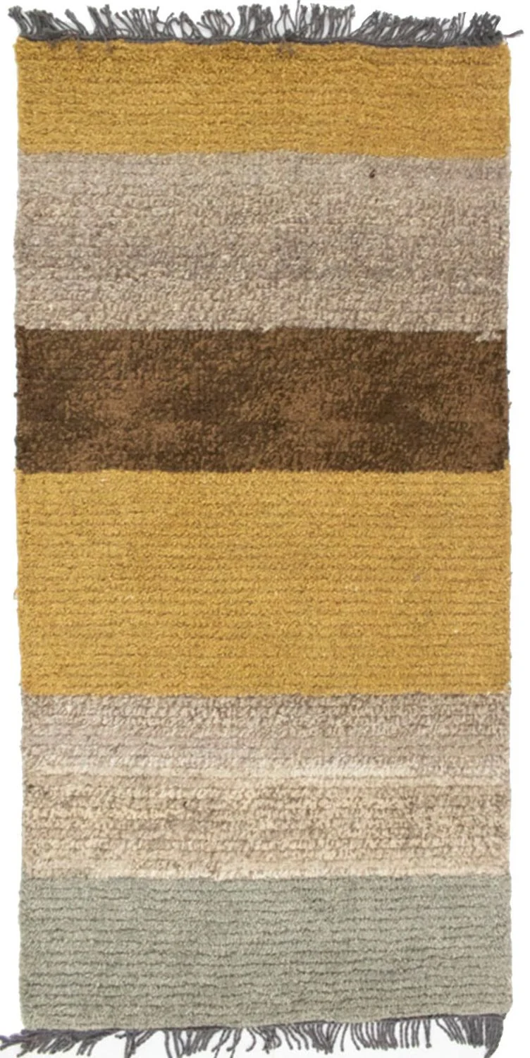 Nepal Teppich 70x140cm - Wollteppich - mehrfarbig