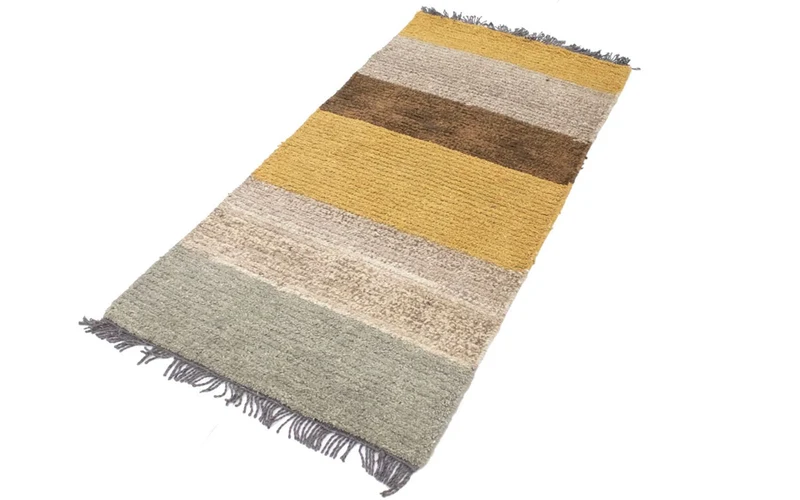 Nepal Teppich 70x140cm - Wollteppich - mehrfarbig