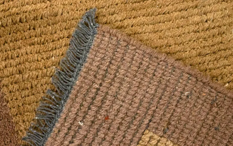 Nepal Teppich 70x140cm - Wollteppich - braun