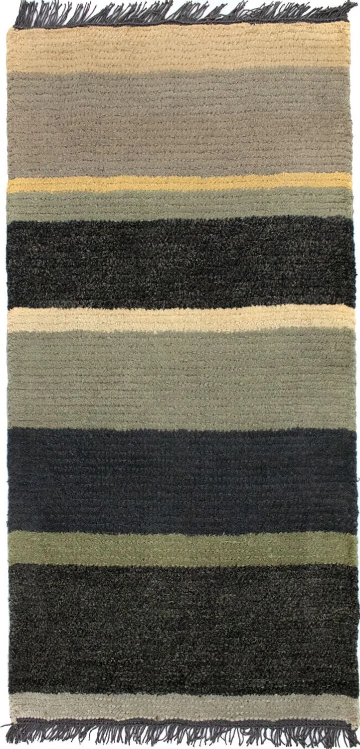 Nepal Teppich 70x140cm - Wollteppich - mehrfarbig