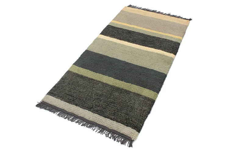 Nepal Teppich 70x140cm - Wollteppich - mehrfarbig