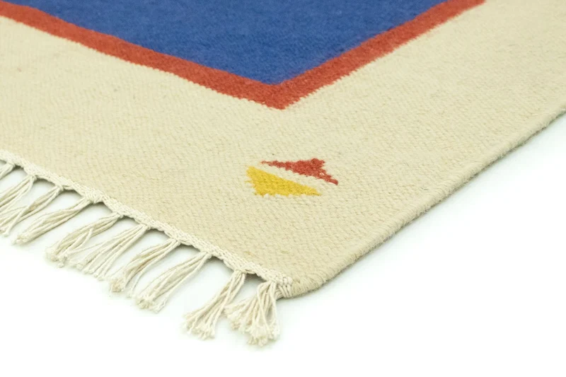 Kelim Teppich - Trendy 120 x 180 cm - blau