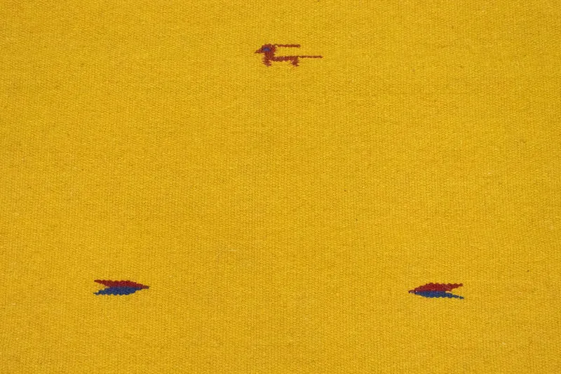 Kelim Modern Teppich 120x180cm - gelb