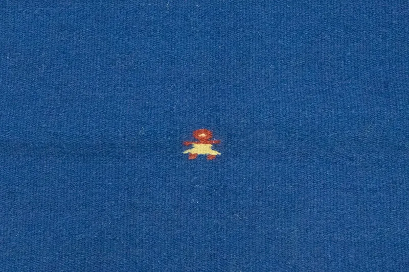 Kelim Modern Teppich 120x180cm - blau