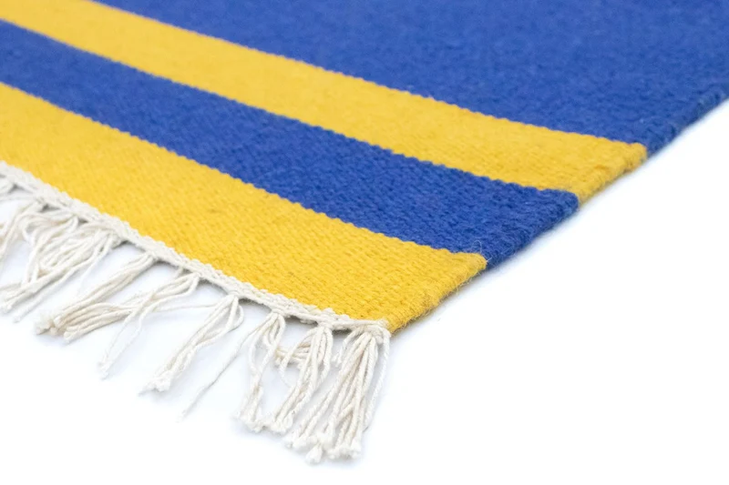 Kelim Modern Teppich 120x180cm - blau