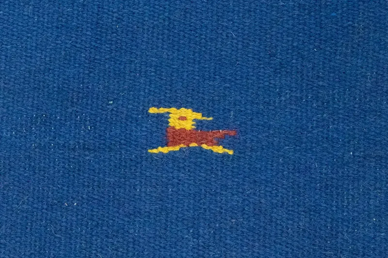 Kelim Modern Teppich 120x180cm - blau