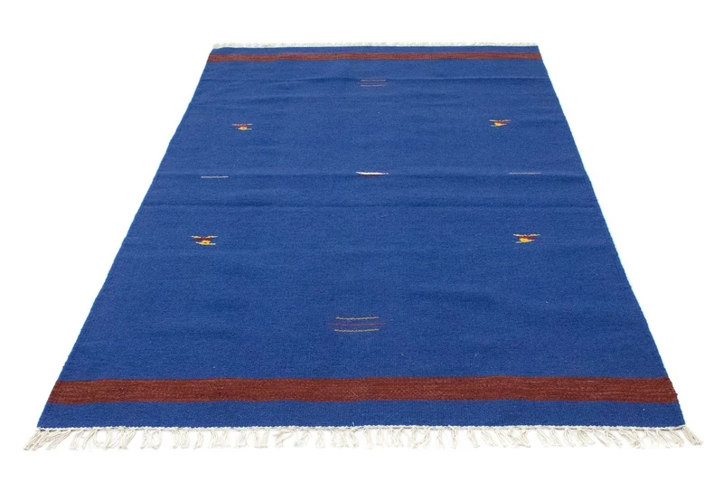 Kelim Modern Teppich 120x180cm - blau