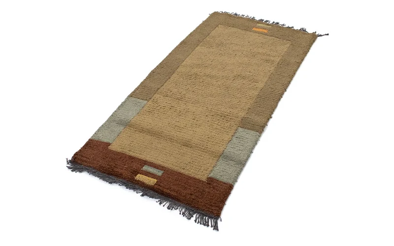 Nepal Teppich 70 x 140 cm - mehrfarbig