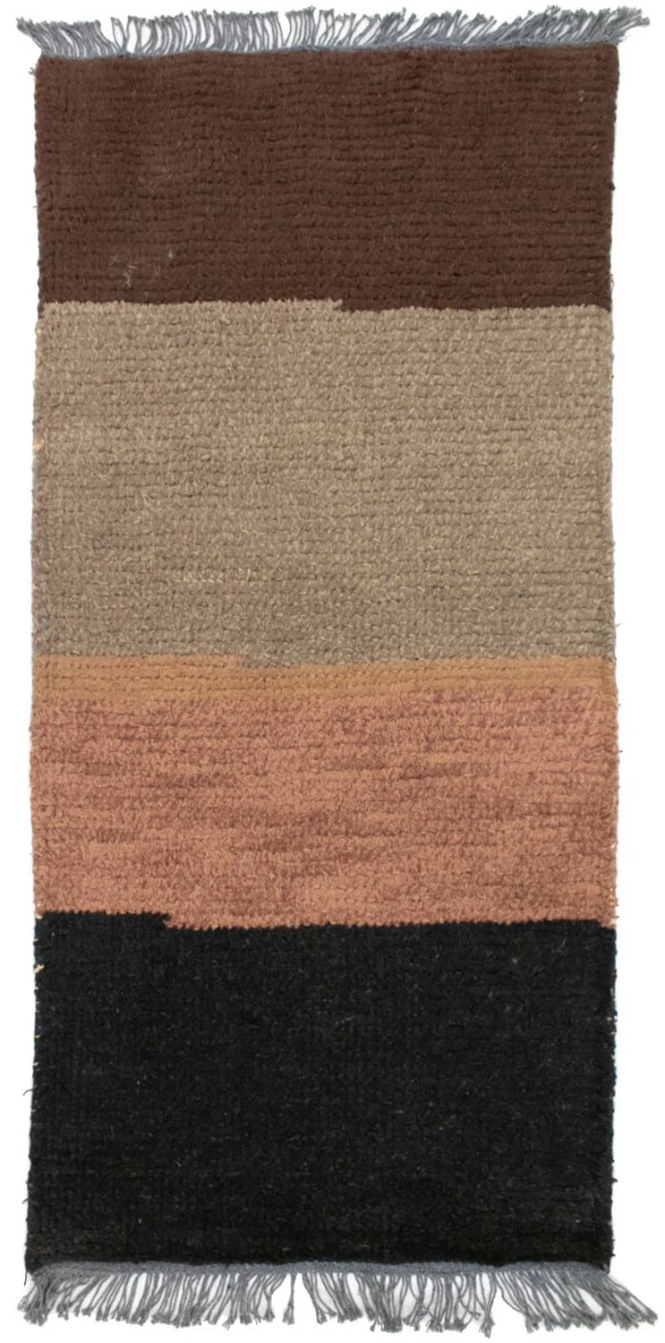 Nepal Teppich 70x140cm - Wollteppich - mehrfarbig