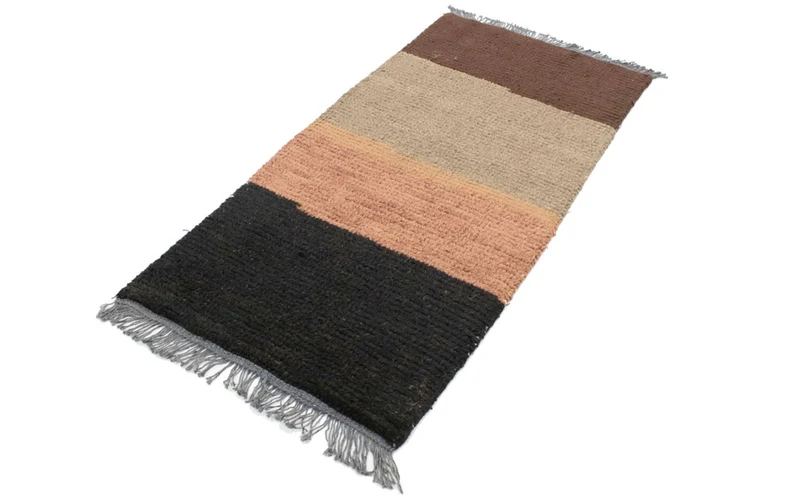 Nepal Teppich 70x140cm - Wollteppich - mehrfarbig