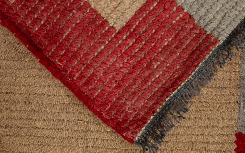 Nepal Teppich 70x140cm - Wollteppich - braun