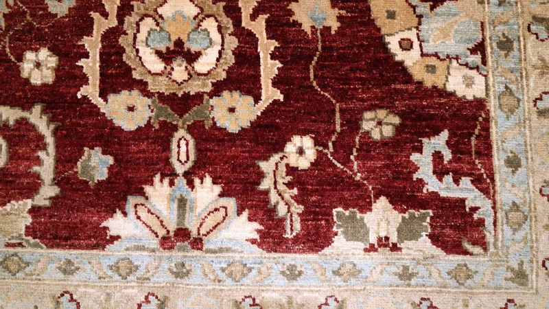 Ziegler Teppich 276 x 357 cm - dunkelrot