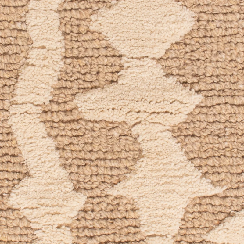 Wollteppich 60x90cm - dunkelbeige
