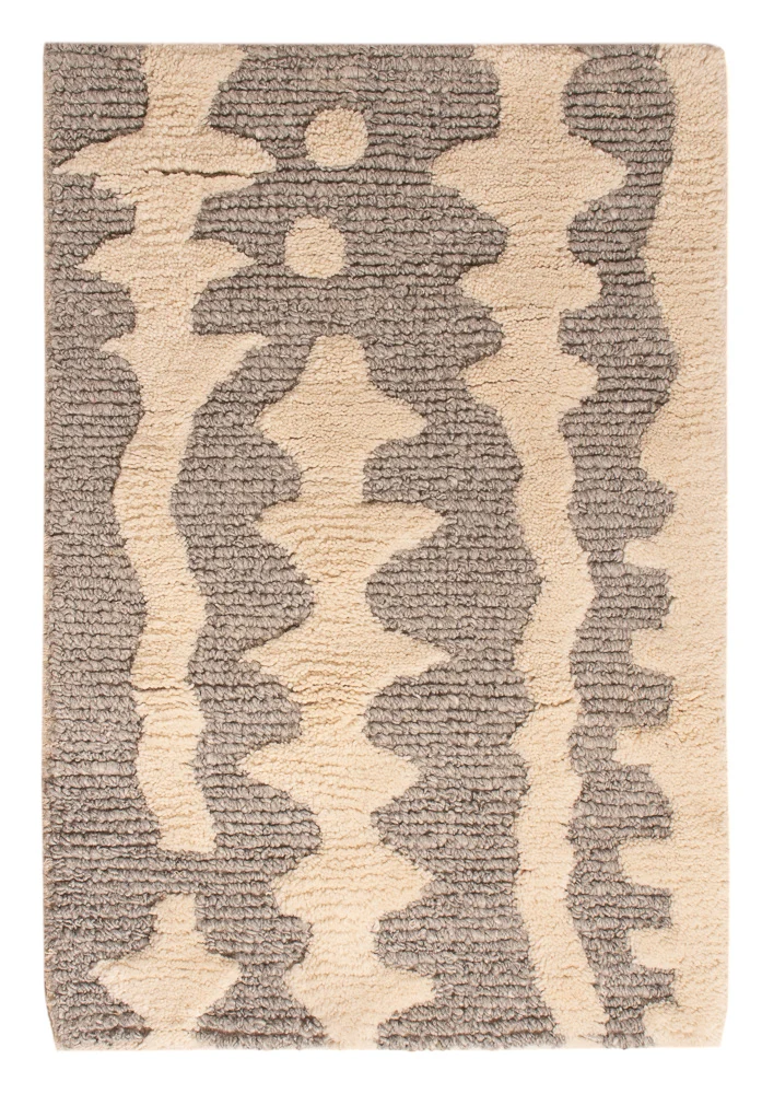 Wollteppich 60x90cm - beige