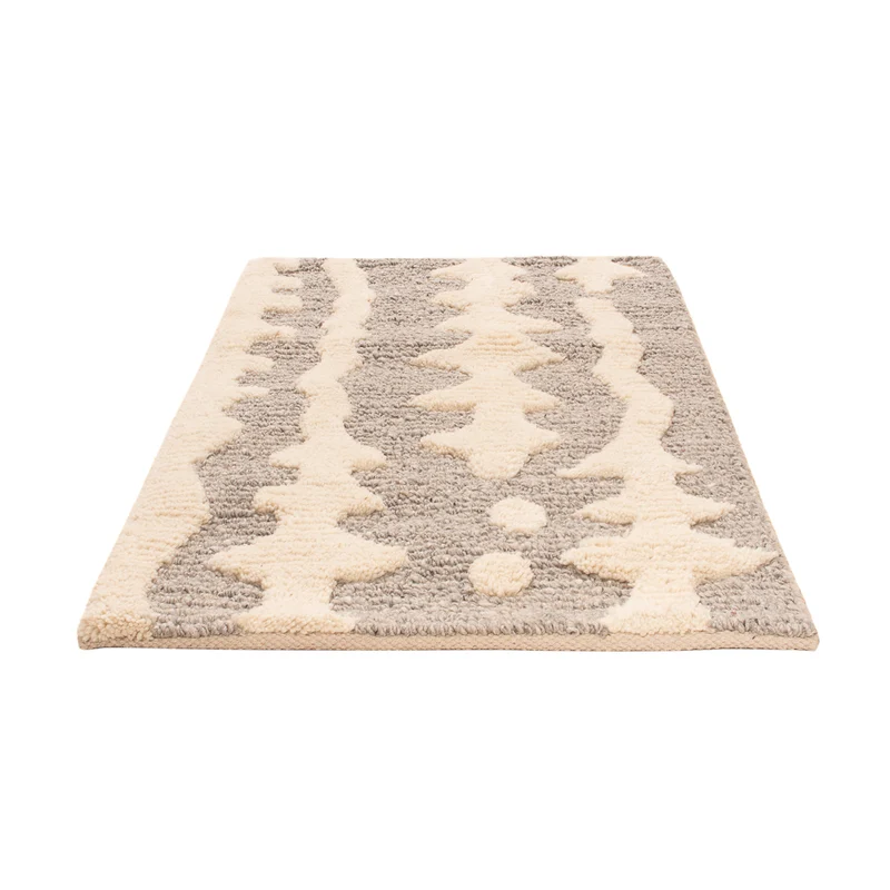 Wollteppich 60x90cm - beige