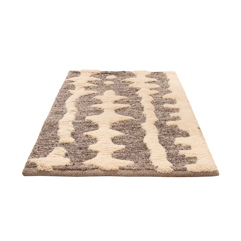 Wollteppich 60x90cm - beige
