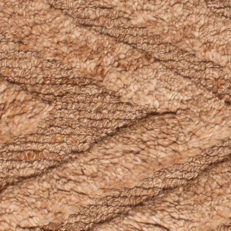 Wollteppich 60x90cm - dunkelbeige
