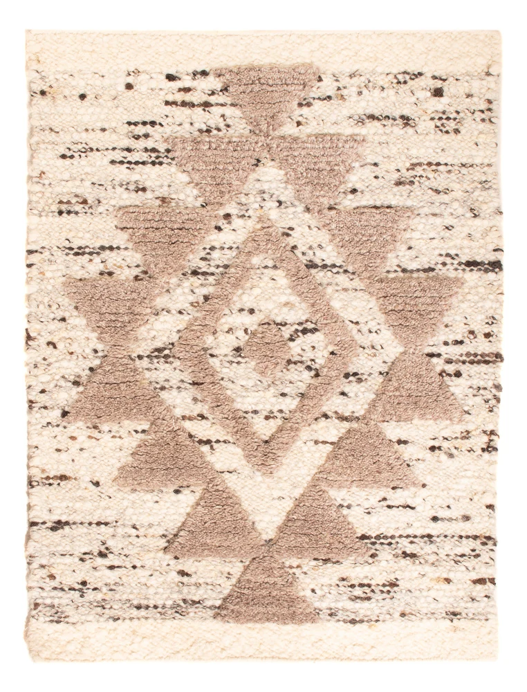 Wollteppich 60x90cm - hellbeige