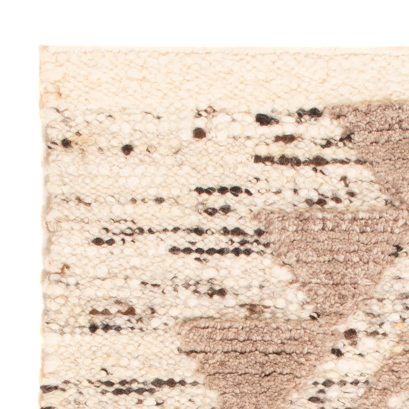 Wollteppich 60x90cm - hellbeige