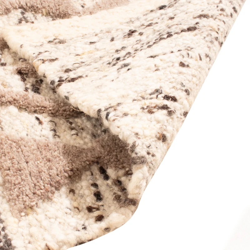 Wollteppich 60x90cm - hellbeige