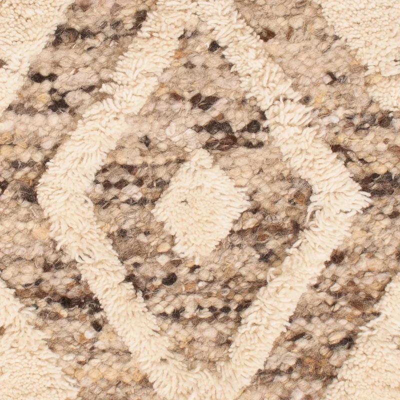 Wollteppich 60x90cm - hellbeige