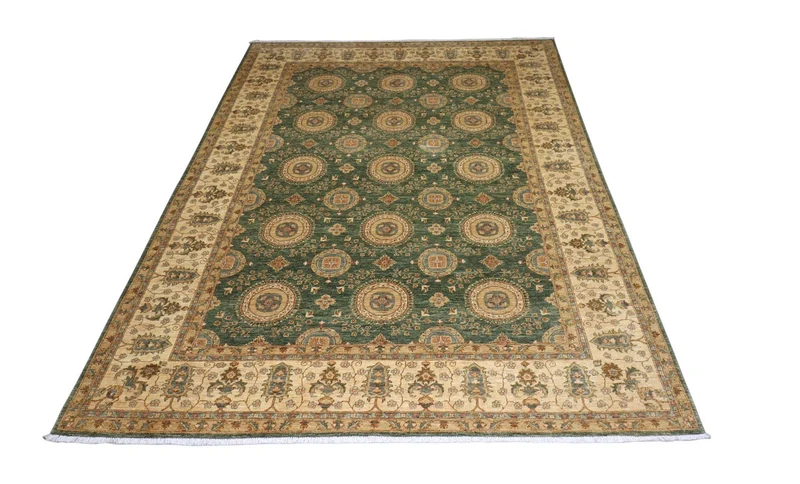Ziegler Teppich 273 x 356 cm - grün