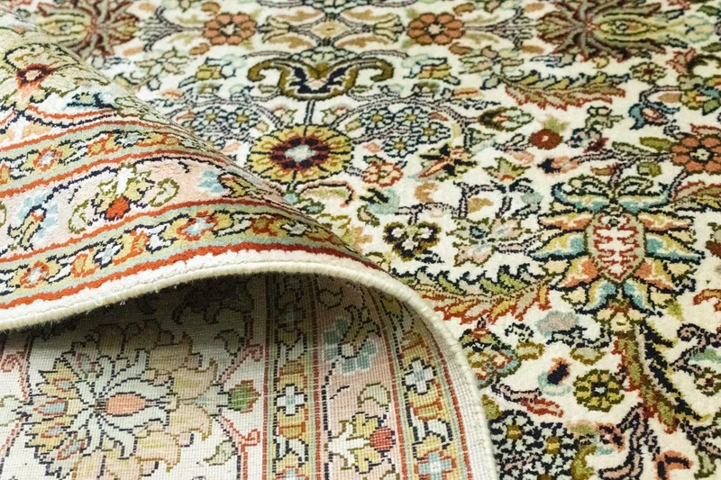 Seidenteppich - Kaschmir Seide 184 x 274 cm Teppich Wohnzimmer