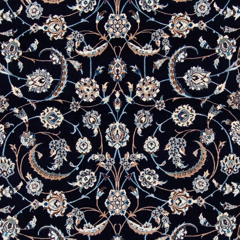 Perserteppich - Nain - Royal 208 x 308 cm - schwarz