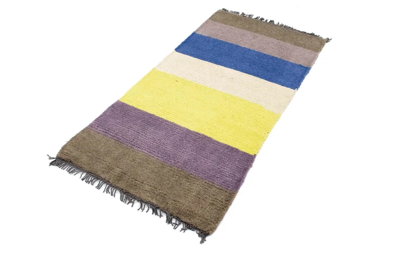 Nepal Teppich 70x140cm - Wollteppich - mehrfarbig