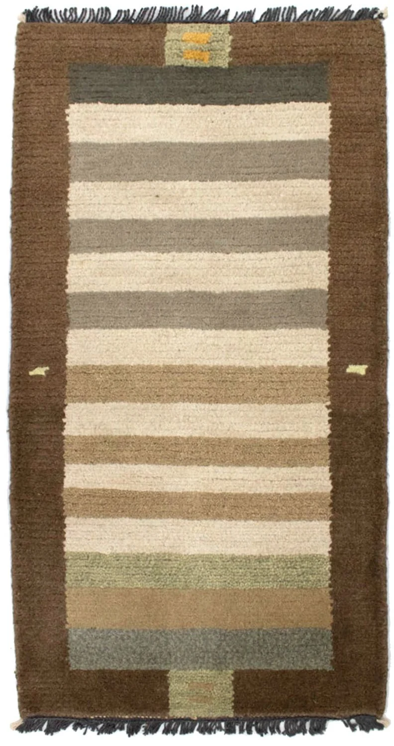 Nepal Teppich 70x140cm - Wollteppich - mehrfarbig