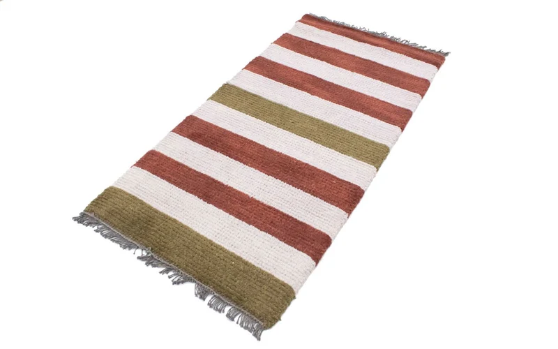 Nepal Teppich 70x140cm - Wollteppich - mehrfarbig