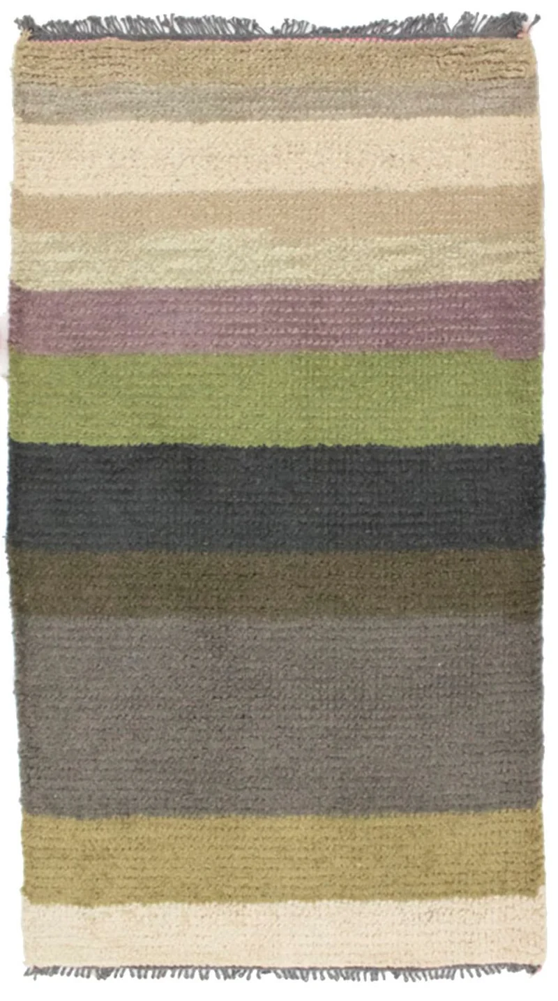 Nepal Teppich 70 x 140 cm - mehrfarbig